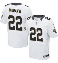 Nike Saints #22 Mark Ingram II White Mens Stitched NFL Elite Jersey Nike Saints #22 Mark Ingram II White Mens Stitched NFL Elite Jersey