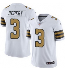 Nike Saints #3 Bobby Hebert White Mens Stitched NFL Limited Rush Jersey Nike Saints #3 Bobby Hebert White Mens Stitched NFL Limited Rush Jersey