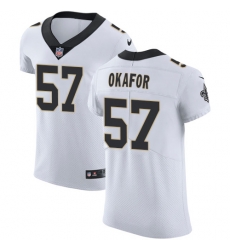 Nike Saints #57 Alex Okafor White Mens Stitched NFL Vapor Untouchable Elite Jersey Nike Saints #57 Alex Okafor White Mens Stitched NFL Vapor Untouchable Elite Jersey