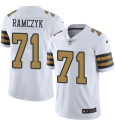 Nike Saints #71 Ryan Ramczyk White Mens Stitched NFL Limited Rush Jersey Nike Saints #71 Ryan Ramczyk White Mens Stitched NFL Limited Rush Jersey