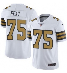 Nike Saints #75 Andrus Peat White Mens Stitched NFL Limited Rush Jersey Nike Saints #75 Andrus Peat White Mens Stitched NFL Limited Rush Jersey