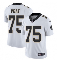 Nike Saints #75 Andrus Peat White Mens Stitched NFL Vapor Untouchable Limited Jersey Nike Saints #75 Andrus Peat White Mens Stitched NFL Vapor Untouchable Limited Jersey