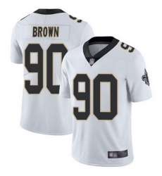 Saints #90 Malcom Brown White Men Stitched Football Vapor Untouchable Limited Jersey Saints #90 Malcom Brown White Men Stitched Football Vapor Untouchable Limited Jersey