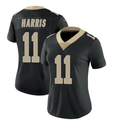 Women New Orleans Saints Deonte Harris #11 Black Vapor Limited Stitched NFL Colo Women New Orleans Saints Deonte Harris #11 Black Vapor Limited Stitched NFL Colo