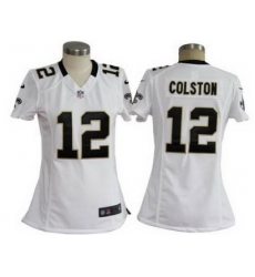 Women Nike New Orleans Saints #12 Marques Colston White Jerseys Women Nike New Orleans Saints #12 Marques Colston White Jerseys