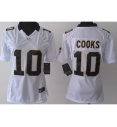 Women Nike New Orleans Saints Brandin Cooks #10 White Jerseys Women Nike New Orleans Saints Brandin Cooks #10 White Jerseys