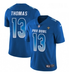 Womens Nike New Orleans Saints 13 Michael Thomas Limited Royal Blue 2018 Pro Bowl NFL Jersey Womens Nike New Orleans Saints 13 Michael Thomas Limited Royal Blue 2018 Pro Bowl NFL Jersey