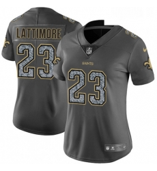 Womens Nike New Orleans Saints 23 Marshon Lattimore Gray Static Vapor Untouchable Limited NFL Jersey Womens Nike New Orleans Saints 23 Marshon Lattimore Gray Static Vapor Untouchable Limited NFL Jersey