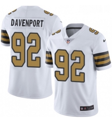 Youth Nike New Orleans Saints 92 Marcus Davenport White Stitched NFL Limited Rush Jersey Youth Nike New Orleans Saints 92 Marcus Davenport White Stitched NFL Limited Rush Jersey