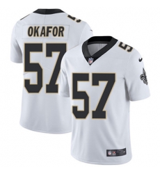Youth Nike Saints #57 Alex Okafor White Stitched NFL Vapor Untouchable Limited Jersey Youth Nike Saints #57 Alex Okafor White Stitched NFL Vapor Untouchable Limited Jersey