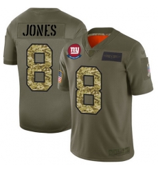 Giants 8 Daniel Jones Olive Camo Men Stitched Football Limited 2019 Salute To Service Jersey Giants 8 Daniel Jones Olive Camo Men Stitched Football Limited 2019 Salute To Service Jersey
