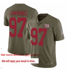 Giants 97 Dexter Lawrence Olive Men Stitched Football Limited 2017 Salute To Service Jersey Giants 97 Dexter Lawrence Olive Men Stitched Football Limited 2017 Salute To Service Jersey
