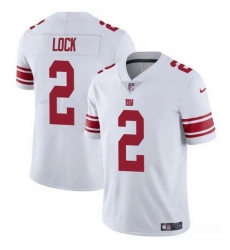 Men New York Giants 2 Drew Lock White Vapor Untouchable Limited Stitched Jersey Men New York Giants 2 Drew Lock White Vapor Untouchable Limited Stitched Jersey