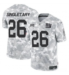 Men New York Giants 26 Devin Singletary 2024 F U S E Arctic Camo Salute To Service Limited Stitched Football Jersey Men New York Giants 26 Devin Singletary 2024 F U S E Arctic Camo Salute To Service Limited Stitched Football Jersey