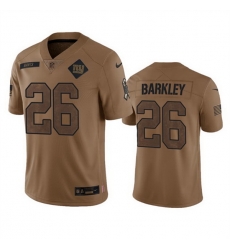 Men New York Giants 26 Saquon Barkley 2023 Brown Salute To Service Vapor Untouchable Limited Stitched Jersey Men New York Giants 26 Saquon Barkley 2023 Brown Salute To Service Vapor Untouchable Limited Stitched Jersey