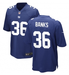 Men New York Giants 36 Deonte Banks Blue 2023 Draft Stitched Game Jersey Men New York Giants 36 Deonte Banks Blue 2023 Draft Stitched Game Jersey
