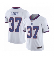 Men New York Giants #37 Julian Love Limited White Rush Vapor Untouchable Football Jersey Men New York Giants #37 Julian Love Limited White Rush Vapor Untouchable Football Jersey
