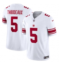 Men New York Giants 5 Kayvon Thibodeaux White 2023 F U S E Vapor Untouchable Limited Stitched Jersey Men New York Giants 5 Kayvon Thibodeaux White 2023 F U S E Vapor Untouchable Limited Stitched Jersey