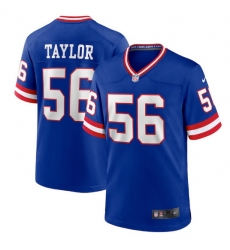Men New York Giants 56 Lawrence Taylor Royal Classic Retired Player Stitched Game Jersey Men New York Giants 56 Lawrence Taylor Royal Classic Retired Player Stitched Game Jersey