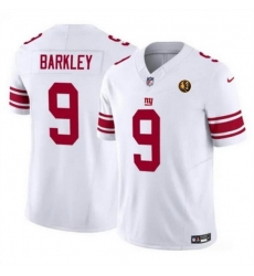 Men New York Giants 9 Matt Barkley White 2023 F U S E With John Madden Patch Vapor Limited Stitched Football Jersey Men New York Giants 9 Matt Barkley White 2023 F U S E With John Madden Patch Vapor Limited Stitched Football Jersey