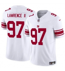 Men New York Giants 97 Dexter Lawrence II White 2025 F U S E Vapor Untouchable Limited Stitched Jersey Men New York Giants 97 Dexter Lawrence II White 2025 F U S E Vapor Untouchable Limited Stitched Jersey