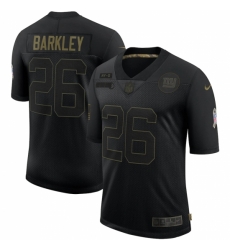 Men's New York Giants #26 Saquon Barkley Black Nike 2020 Salute To Service Limited Jersey Men's New York Giants #26 Saquon Barkley Black Nike 2020 Salute To Service Limited Jersey