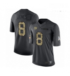 Mens New York Giants 8 Daniel Jones Limited Black 2016 Salute to Service Football Jersey Mens New York Giants 8 Daniel Jones Limited Black 2016 Salute to Service Football Jersey