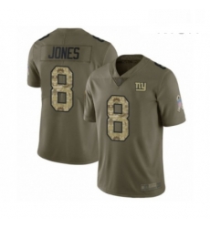 Mens New York Giants 8 Daniel Jones Limited Olive Camo 2017 Salute to Service Football Jersey Mens New York Giants 8 Daniel Jones Limited Olive Camo 2017 Salute to Service Football Jersey