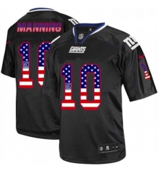 Mens Nike New York Giants 10 Eli Manning Elite Black USA Flag Fashion NFL Jersey Mens Nike New York Giants 10 Eli Manning Elite Black USA Flag Fashion NFL Jersey