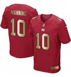 Mens Nike New York Giants 10 Eli Manning Elite RedGold Alternate NFL Jersey Mens Nike New York Giants 10 Eli Manning Elite RedGold Alternate NFL Jersey