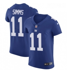 Mens Nike New York Giants 11 Phil Simms Elite Royal Blue Team Color NFL Jersey Mens Nike New York Giants 11 Phil Simms Elite Royal Blue Team Color NFL Jersey