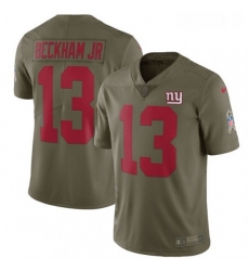 Mens Nike New York Giants 13 Odell Beckham Jr Limited Olive 2017 Salute to Service NFL Jersey Mens Nike New York Giants 13 Odell Beckham Jr Limited Olive 2017 Salute to Service NFL Jersey