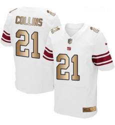 Mens Nike New York Giants 21 Landon Collins Elite WhiteGold NFL Jersey Mens Nike New York Giants 21 Landon Collins Elite WhiteGold NFL Jersey