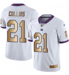 Mens Nike New York Giants 21 Landon Collins Limited WhiteGold Rush NFL Jersey Mens Nike New York Giants 21 Landon Collins Limited WhiteGold Rush NFL Jersey
