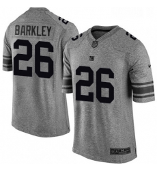 Mens Nike New York Giants 26 Saquon Barkley Limited Gray Gridiron NFL Jersey Mens Nike New York Giants 26 Saquon Barkley Limited Gray Gridiron NFL Jersey