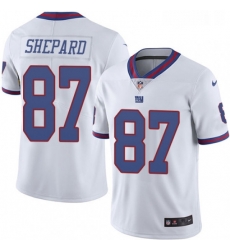 Mens Nike New York Giants 87 Sterling Shepard Limited White Rush Vapor Untouchable NFL Jersey Mens Nike New York Giants 87 Sterling Shepard Limited White Rush Vapor Untouchable NFL Jersey