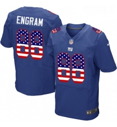 Mens Nike New York Giants 88 Evan Engram Elite Royal Blue Home USA Flag Fashion NFL Jersey Mens Nike New York Giants 88 Evan Engram Elite Royal Blue Home USA Flag Fashion NFL Jersey