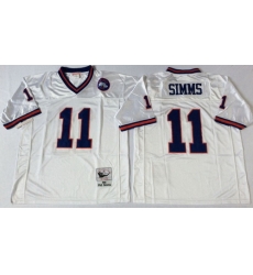 Mitchell Ness giants #11 Phil Simms white Throwback Stitched NFL Jerseys Mitchell Ness giants #11 Phil Simms white Throwback Stitched NFL Jerseys