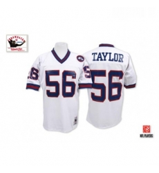 Mitchell and Ness New York Giants 56 Lawrence Taylor White Authentic Throwback NFL Jersey Mitchell and Ness New York Giants 56 Lawrence Taylor White Authentic Throwback NFL Jersey