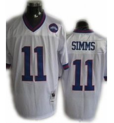New York Giants 11 Phil Simms throwback white jerseys New York Giants 11 Phil Simms throwback white jerseys