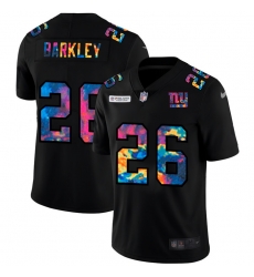 New York Giants 26 Saquon Barkley Men Nike Multi Color Black 2020 NFL Crucial Catch Vapor Untouchable Limited Jersey New York Giants 26 Saquon Barkley Men Nike Multi Color Black 2020 NFL Crucial Catch Vapor Untouchable Limited Jersey