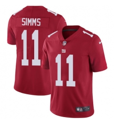 Nike Giants #11 Phil Simms Red Alternate Mens Stitched NFL Vapor Untouchable Limited Jersey Nike Giants #11 Phil Simms Red Alternate Mens Stitched NFL Vapor Untouchable Limited Jersey