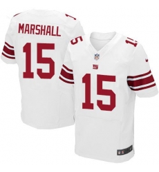 Nike Giants #15 Brandon Marshall White Men's Stitched NFL Elite Jersey Nike Giants #15 Brandon Marshall White Men's Stitched NFL Elite Jersey
