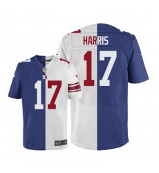 Nike Giants #17 Dwayne Harris Royal Blue White Mens Stitched NFL Elite Split Jersey Nike Giants #17 Dwayne Harris Royal Blue White Mens Stitched NFL Elite Split Jersey
