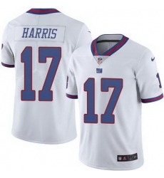 Nike Giants #17 Dwayne Harris White Mens Stitched NFL Limited Rush Jersey Nike Giants #17 Dwayne Harris White Mens Stitched NFL Limited Rush Jersey
