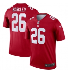 Nike Giants 26 Saquon Barkley Red Inverted Legend Jersey Nike Giants 26 Saquon Barkley Red Inverted Legend Jersey