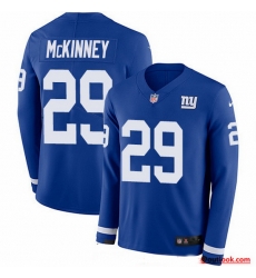 Nike Giants 29 Xavier McKinney Royal Blue Team Color Men Stitched NFL Limited Therma Long Sleeve Jersey Nike Giants 29 Xavier McKinney Royal Blue Team Color Men Stitched NFL Limited Therma Long Sleeve Jersey