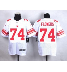 Nike Giants #74 Ereck Flowers White Mens Stitched NFL Elite Jersey Nike Giants #74 Ereck Flowers White Mens Stitched NFL Elite Jersey