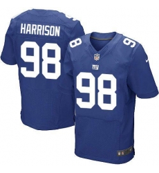 Nike Giants #98 Damon Harrison Royal Blue Team Color Mens Stitched NFL Elite Jersey Nike Giants #98 Damon Harrison Royal Blue Team Color Mens Stitched NFL Elite Jersey