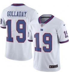 Nike New York Giants 19 Kenny Golladay White Men Stitched NFL Limited Rush Jersey Nike New York Giants 19 Kenny Golladay White Men Stitched NFL Limited Rush Jersey